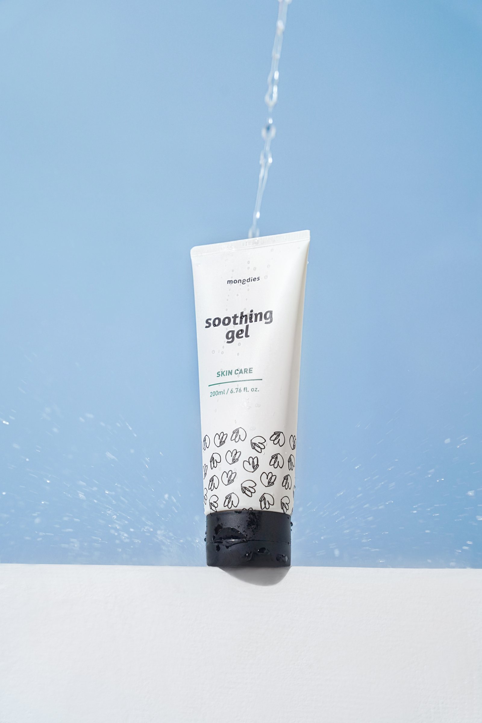 Mongdies soothing gel splash texture