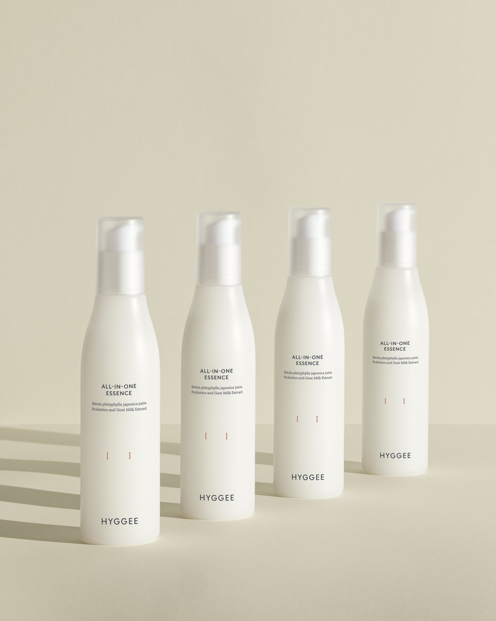 HYGGEE all-in-one line — brand studio shot